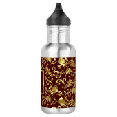Gold Damask Pattern Waterfles (Rechts)