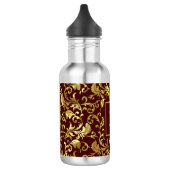 Gold Damask Pattern Waterfles (Links)