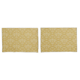 Gold Damask Print Kussensloop Set