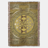 Gold de Sri Yantra - Lancer la couverture (devant Vertical)