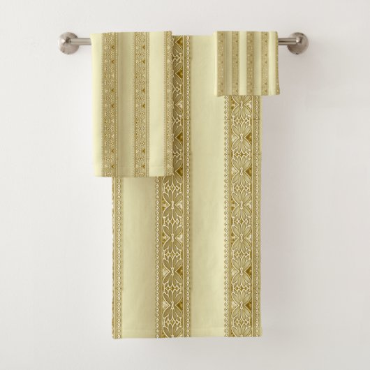 Gold Decorative Bath Towel Set Bad Handdoek (Insitu)