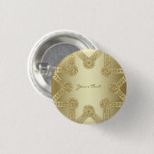 Gold Decorative Button (Voorkant /achterkant)