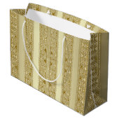 Gold Decorative Gift-tas Groot Cadeauzakje (Achterkant Gekanteld)