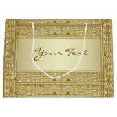 Gold Decorative Gift-tas Groot Cadeauzakje (Voorkant)
