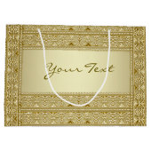 Gold Decorative Gift-tas Groot Cadeauzakje (Achterkant)