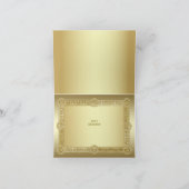 Gold Decorative - Hartelijk dank Bedankkaart (Binnen)