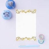 Gold Decorative Scroll Border Flyer (Enkel)