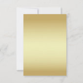 Gold Decorative Wedding Save the Date (Achterkant)