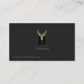 Gold Deer Head-Visitekaartje Visitekaartje (Voorkant)
