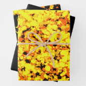 Gold Deer Splattered Paint Inpakpapier Vel (In situ)