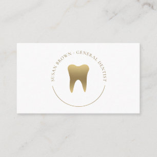 Gold Dental Logo Visitekaartje