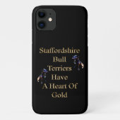 Gold Design Staffordshire Bull Terrier Case-Mate iPhone Case (Achterkant)