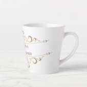 Gold Desondanks hield ze de kleine latte Mok aan (Rechts)