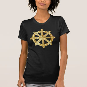 Gold Dharma Wheel T-shirt