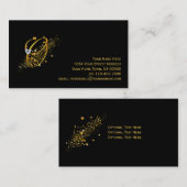 Gold & Diamants Initial O Stardust Carte de visite (Devant / Derrière)