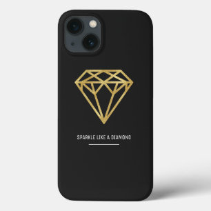 Gold Diamond iPhone 13 Hoesje