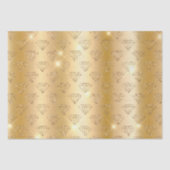 Gold Diamond Elegant Sparkle Wedding Verloving Tissuepapier (Voorkant)