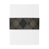 Gold Diamond Geometric Art Deco Black Gatsby Uitnodigingen Wikkel (Achterkant Voorbeeld)