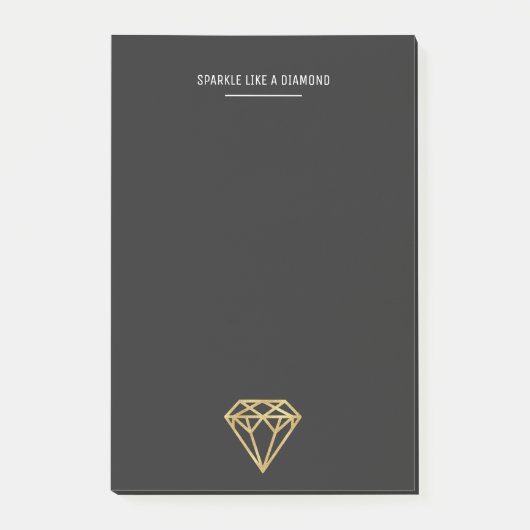 Gold Diamond Post-it® Notes (Voorkant)