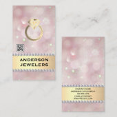 Gold Diamond Ring Logo | QR-code Visitekaartje (Voorkant / Achterkant)