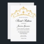 Gold Diamond Tiara Sweet 16 Invitation de groupe<br><div class="desc">Gold Diamond Tiara Sweet 16 Invitation de groupe Voir la collection correspondante dans le Niche and Nest Store sur Zazzle</div>