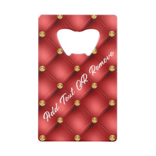 Gold Diamond Tufted Texte personnalisé Ouverture d