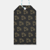 Gold Diamonds Glamor Modern Gift Label Cadeaulabel (Achterkant)