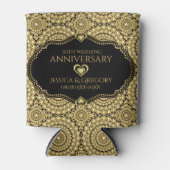 Gold Diamonds Pattern 50e bruiloft Jubileum Blikjeskoeler (Voorkant)