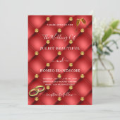 Gold Diamonds Red Tifted Luxury Wedding (Staand voorkant)