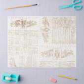  Gold Dictionary Page-lospage Tissuepapier (Craft)