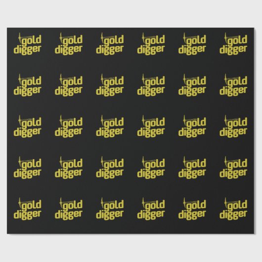Gold Digger Spitzhacke Pickel Werkzeug Cadeaupapier (Vlak)