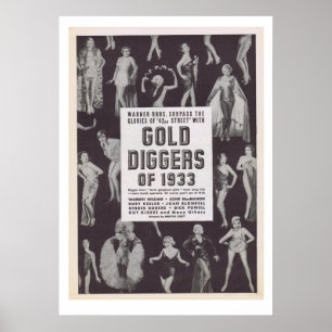 Gold Diggers uit 1933 Poster