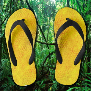 Gold Dinosaur Huid Kinder Teenslippers