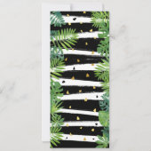 Gold Dinosaur-verjaardagsfeestje Kaart (Achterkant)