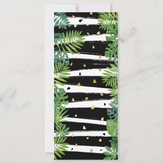 Gold Dinosaur-verjaardagsfeestje Kaart (Achterkant)