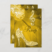 Gold Disco Ball Sparkle Heels RSVP (Voorkant / Achterkant)