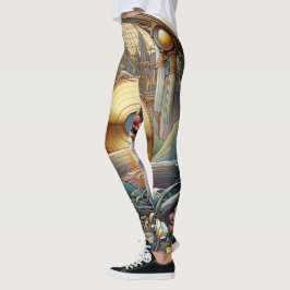 Gold Disk-Leggings Leggings