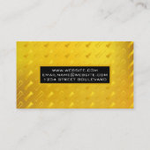 Gold Dog Bone Pattern Visitekaartje (Achterkant)