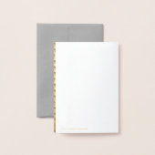 Gold Dog Year Japans patroon in Mini C Folie Kaarten (Met envelop)