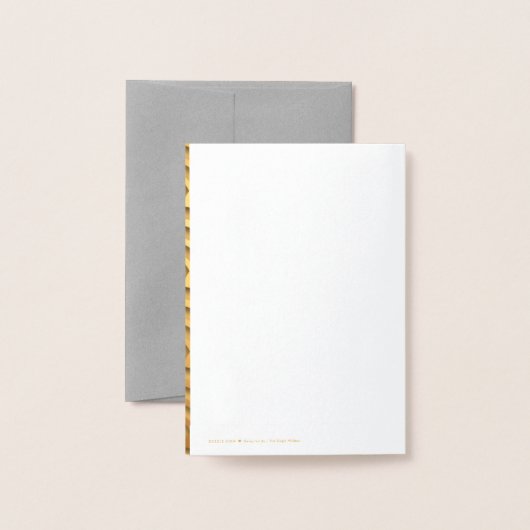 Gold Dog Year Japans patroon in Mini C Folie Kaarten (Met envelop)