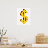 Gold Dollar-symbool Poster (Keuken)