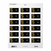 Gold Dollar-teken Etiket (Full Sheet)