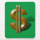 Gold Dollar-teken Muismat (Voorkant)