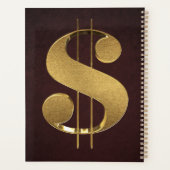 Gold Dollar-teken Planner (Achterkant)