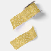 Gold Doodle Christmas Sleigh Pattern Lint (Achterkant)