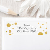 GOLD DOTS Confetti Party N'IMPORTE QUEL Étiquette (En situation)