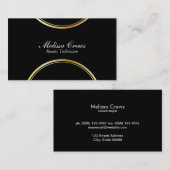 Gold Double Ring 2 Visitekaartje (Voorkant / Achterkant)