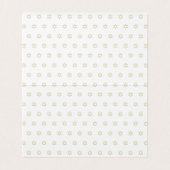 Gold Dove Menorah Hannukah Place Seating Card Visitekaartjes (Binnenkant ongevouwen)