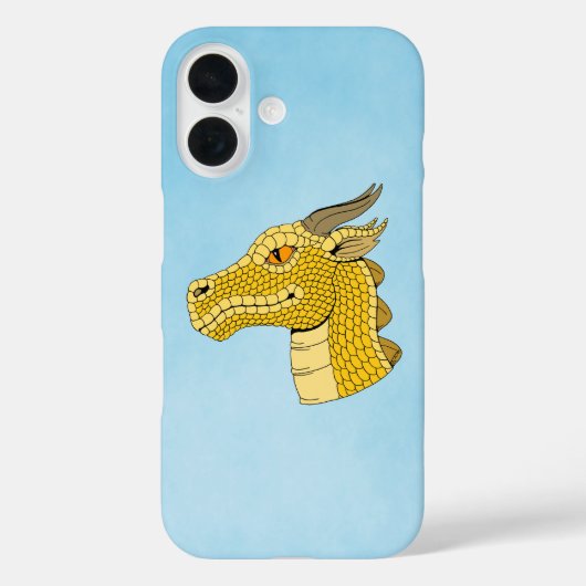 Gold Dragon Head in Profile Case-Mate iPhone Case (Achterkant)