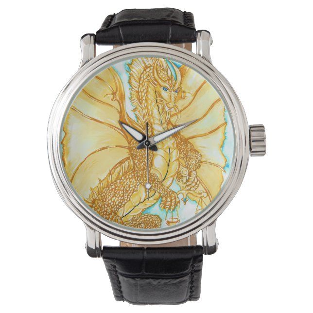 Gold Dragon Horloge (Voorkant)